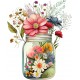 Sticker decorativ, Borcan cu Flori, Multicolor, 73 cm, 1265STK-5 Sticker decorativ, Borcan cu Flori, Multicolor, 73 cm, 1265STK-5