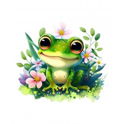 Sticker decorativ, Broasca, Verde, 60 cm, 1204STK-4