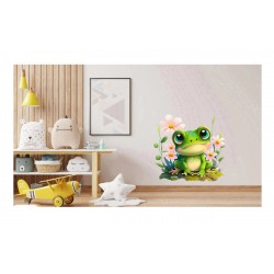 Sticker decorativ, Broasca, Verde, 60 cm, 1204STK Sticker decorativ, Broasca, Verde, 60 cm, 1204STK