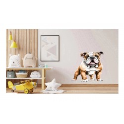 Sticker decorativ, Caine Bulldog, Maro, 70 cm, 1203STK Sticker decorativ, Caine Bulldog, Maro, 70 cm, 1203STK