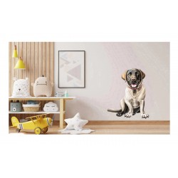 Sticker decorativ, Caine Labrador Retriever, Gri, 75 cm, 1203STK-4 Sticker decorativ, Caine Labrador Retriever, Gri, 75 cm, 1203STK-4