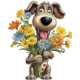 Sticker decorativ, Caine, Multicolor, 74 cm, 1341STK-8 Sticker decorativ, Caine, Multicolor, 74 cm, 1341STK-8