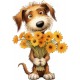 Sticker decorativ, Caine, Portocaliu, 84 cm, 1341STK-7 Sticker decorativ, Caine, Portocaliu, 84 cm, 1341STK-7