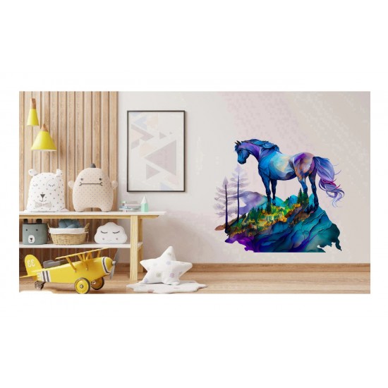 Sticker decorativ, Cal, Multicolor, 62 cm, 1259STK