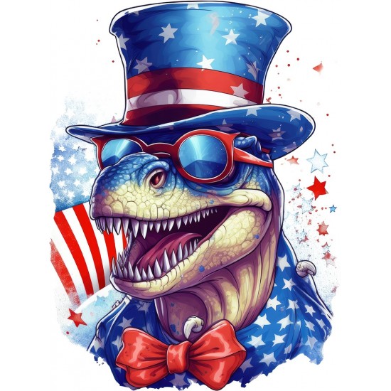 Sticker decorativ, Dinozaur, Albastru, 80 cm, 1348STK-1