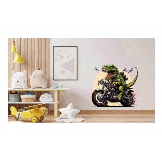 Sticker decorativ,  Dinozaur, Verde, 60 cm, 1205STK