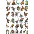 Sticker decorativ Dinozauri, Waterproof 90x60 cm, 1305STK-1