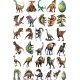 Sticker decorativ Dinozauri, Waterproof 90x60 cm, 1305STK-1