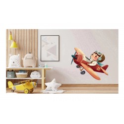 Sticker decorativ, Elicopter, Maro, 76 cm, 1286STK-5