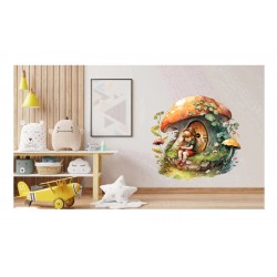 Sticker decorativ, Fetita, Verde, 61 cm, 1283STK