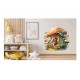 Sticker decorativ, Fetita, Verde, 61 cm, 1283STK