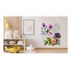 Sticker decorativ, Flori, Multicolor, 63 cm, 1216STK-4