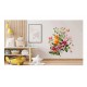 Sticker decorativ, Flori, Multicolor, 80 cm, 1216STK-10