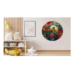 Sticker decorativ, Fluture, Multicolor, 60 cm, 1278STK-2