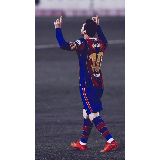 Sticker decorativ, Fotbalist, Albastru, 90 cm, 1364STK-2
