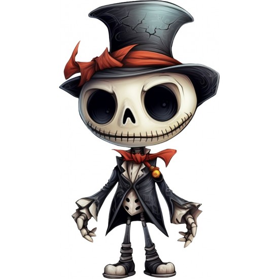 Sticker decorativ, Halloween, Alb, 90 cm, 1337STK-1