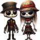 Sticker decorativ, Halloween, Negru, 66 cm, 1337STK-5
