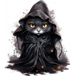 Sticker decorativ, Halloween, Negru, 68 cm, 1337STK-14