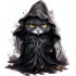 Sticker decorativ, Halloween, Negru, 68 cm, 1337STK-14