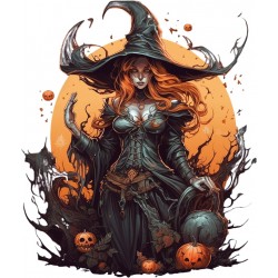 Sticker decorativ, Halloween, Negru, 70 cm, 1308STK