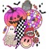 Sticker decorativ, Halloween, Roz, 66 cm, 1342STK