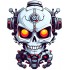 Sticker decorativ, Horror, Alb, 75 cm, 1356STK-2