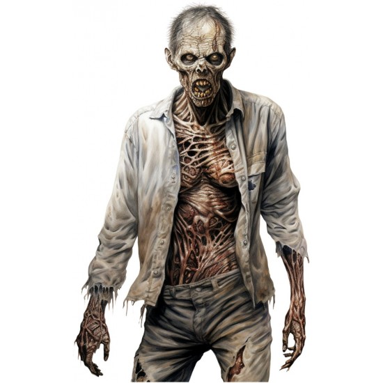 Sticker decorativ, Horror, Gri, 90 cm, 1321STK-1