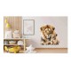 Sticker decorativ, Leu, Portocaliu, 77 cm, 1213STK