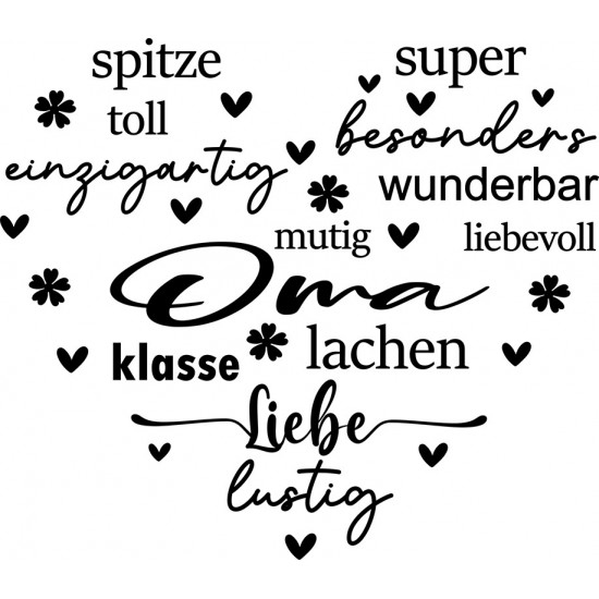 Sticker decorativ, Mama, Negru, 68 cm, 1238STK-2