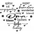 Sticker decorativ, Mama, Negru, 68 cm, 1238STK-2