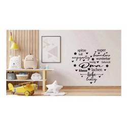 Sticker decorativ, Mama, Negru, 68 cm, 1238STK-2 Sticker decorativ, Mama, Negru, 68 cm, 1238STK-2
