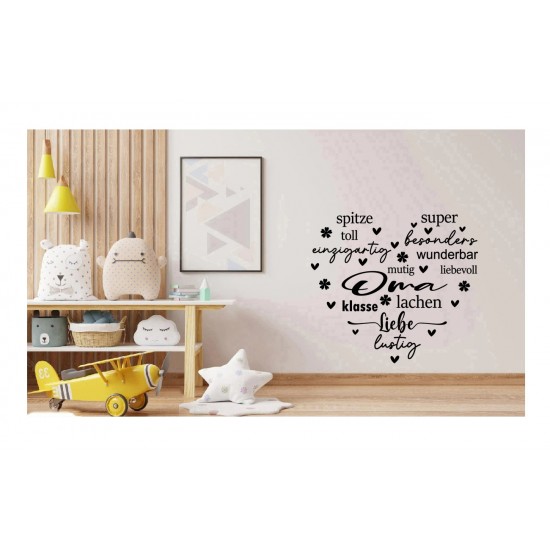 Sticker decorativ, Mama, Negru, 68 cm, 1238STK-2