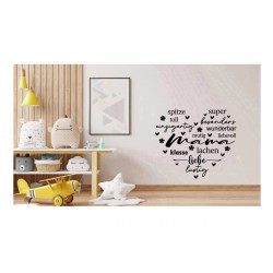 Sticker decorativ, Mama, Negru, 68 cm, 1238STK Sticker decorativ, Mama, Negru, 68 cm, 1238STK