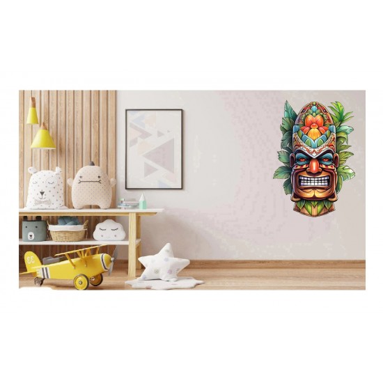 Sticker decorativ, Masca, Multicolor, 90 cm, 1288STK-1 Sticker decorativ, Masca, Multicolor, 90 cm, 1288STK-1
