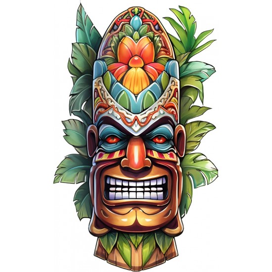 Sticker decorativ, Masca, Multicolor, 90 cm, 1288STK-1 Sticker decorativ, Masca, Multicolor, 90 cm, 1288STK-1