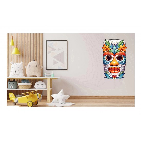 Sticker decorativ, Masca, Multicolor, 90 cm, 1288STK-7