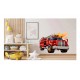 Sticker decorativ, Masina de Pompieri, Rosu, 71 cm, 1214STK-2