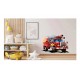 Sticker decorativ, Masina de Pompieri, Rosu, 72 cm, 1214STK-4
