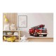 Sticker decorativ, Masina de Pompieri, Rosu, 70 cm, 1214STK-5