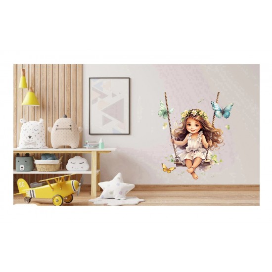 Sticker decorativ, Mica Printesa, Alb, 70 cm, 1268STK-3