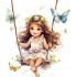 Sticker decorativ, Mica Printesa, Alb, 70 cm, 1268STK-3