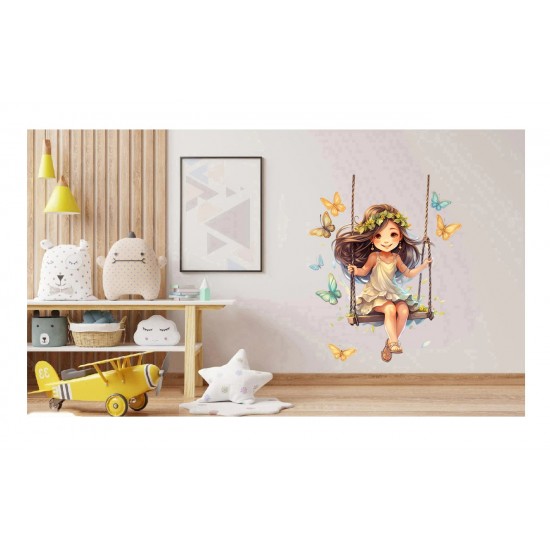 Sticker decorativ, Mica Printesa, Multicolor, 69 cm, 1268STK-2