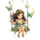 Sticker decorativ, Mica Printesa, Verde, 80 cm, 1268STK