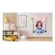 Sticker decorativ, Mica Printesa, Albastru, 71 cm, 1292STK-4 Sticker decorativ, Mica Printesa, Albastru, 71 cm, 1292STK-4