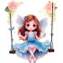 Sticker decorativ, Mica Printesa, Albastru, 71 cm, 1292STK-4