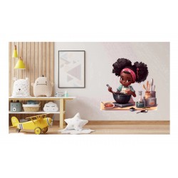 Sticker decorativ, Mica Printesa, Multicolor, 62 cm, 1280STK-4