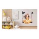 Sticker decorativ, Mica Printesa, Portocaliu, 71 cm, 1292STK-5