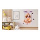 Sticker decorativ, Mica Printesa, Portocaliu, 75 cm, 1292STK-1