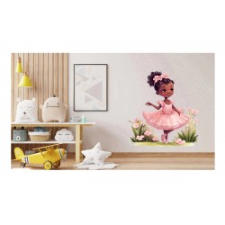 Sticker decorativ, Mica Printesa, Roz, 65 cm, 1280STK-5