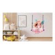 Sticker decorativ, Mica Printesa, Roz, 82 cm, 1292STK-3
